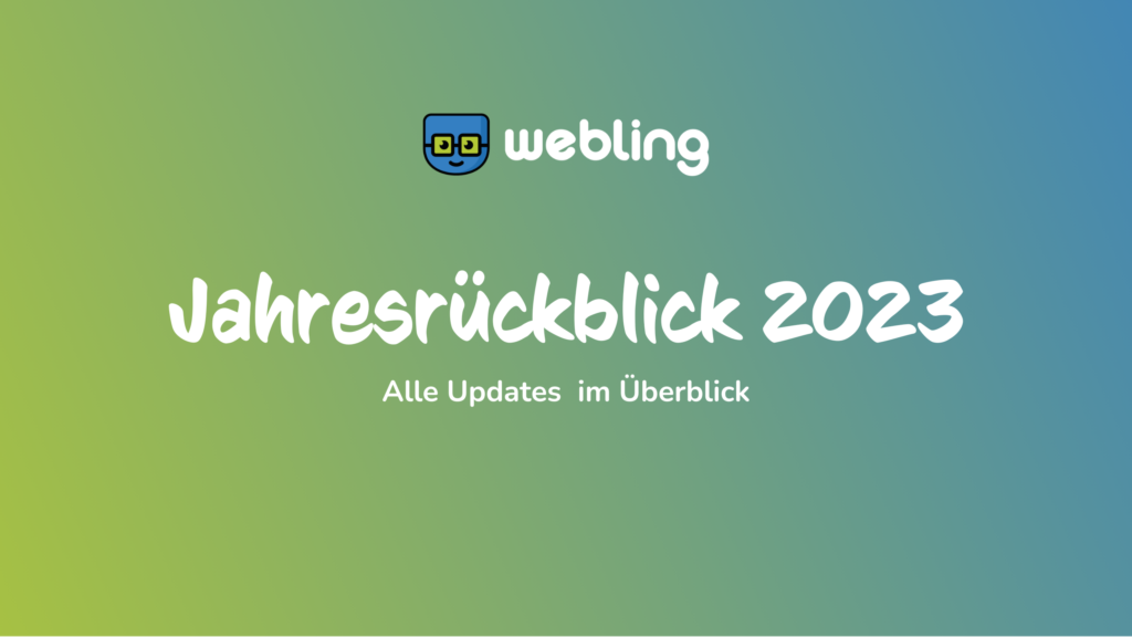 Titelbild des Jahresrückblicks 2023 der Vereinssoftware Webling